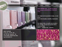 Tablet Screenshot of impactcoiffure.com